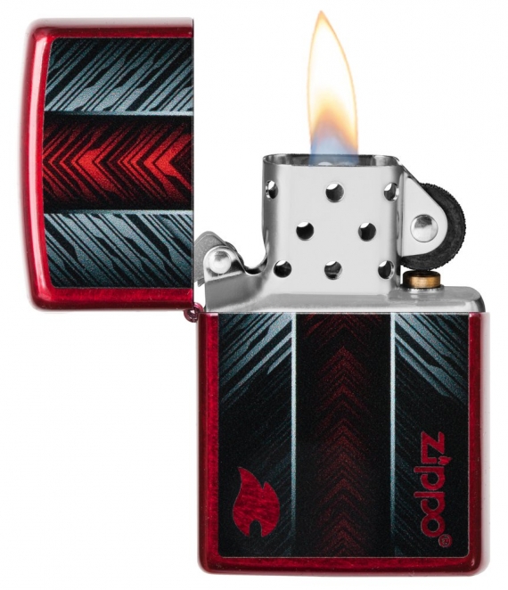 ZIPPO VŽIGALNIK SIVO RDEČI