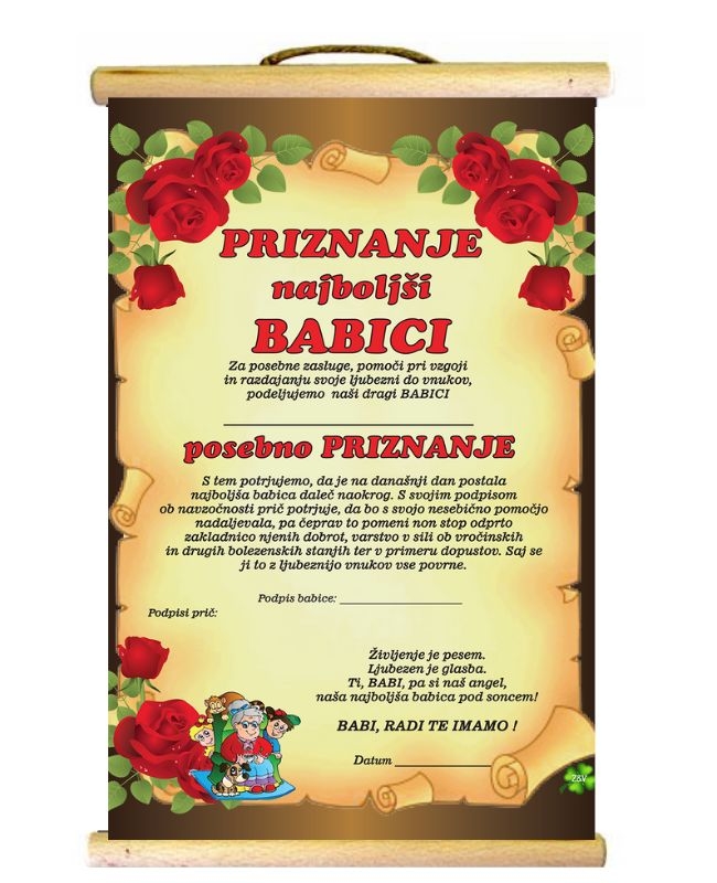 PRIZNANJE BABICI 