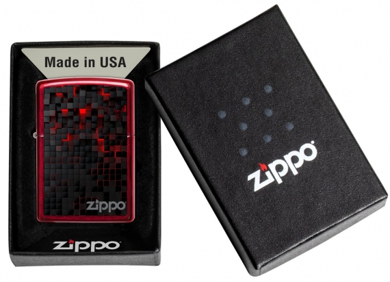 ZIPPO VŽIGALNIK RED CUBES DESIGN