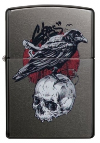 ZIPPO VŽIGALNIK RAVEN SKULL DESIGN