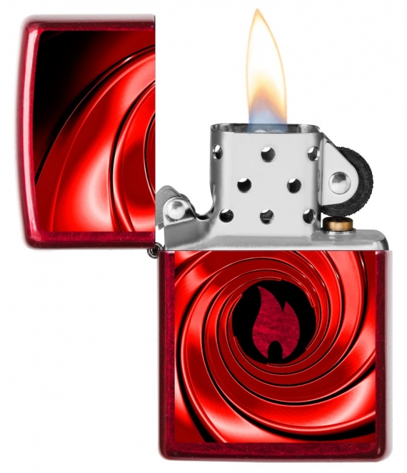 ZIPPO VŽIGALNIK RDEČI SWIRL