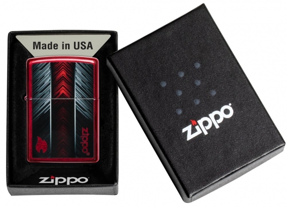 ZIPPO VŽIGALNIK SIVO RDEČI